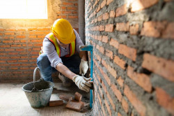 Carreleur pour des travaux d'extérieur   